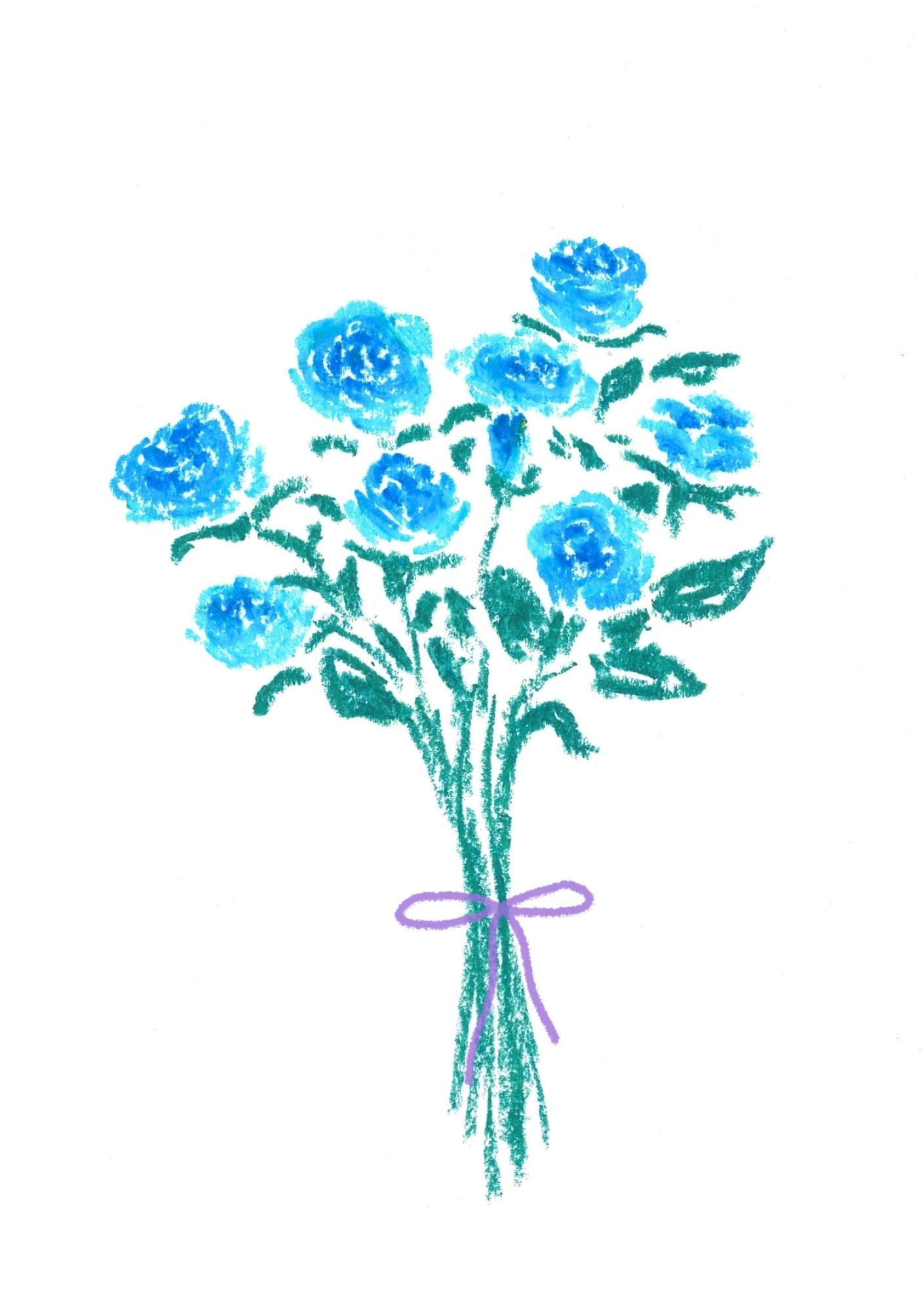 Flor Rosa Azul