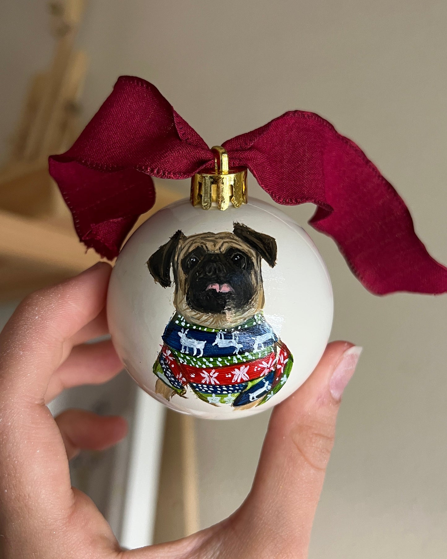 Bola de navidad mascota