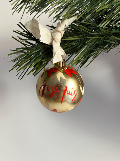 Bola de navidad con nombre o frase